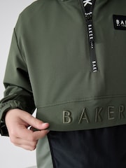 Baker by Ted Baker Khaki Green Half Zip Jacket - Image 7 of 13