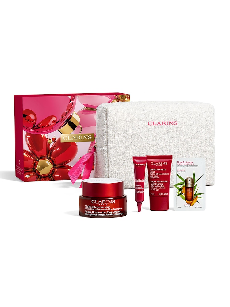 Clarins Super Restorative Christmas Gift Set (Worth over £144) - Image 1 of 4 Clarins Super Restorative Christmas Gift Set (Worth over £144) - Image 1 of 4