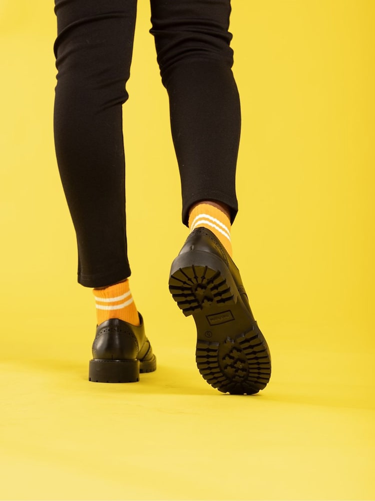 Hush Puppies Black Athena Senior School Shoes - Image 2 of 7 Hush Puppies Black Athena Senior School Shoes - Image 2 of 7