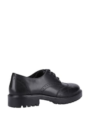 Hush Puppies Black Athena Senior School Shoes - Image 6 of 7