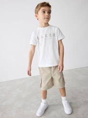 Baker by Ted Baker Woven Cargo 100% Cotton Shorts - Image 6 of 15
