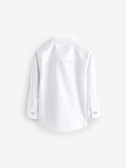 Baker by Ted Baker 100% Cotton Long Sleeve Grandad Collar Shirt - Image 2 of 6