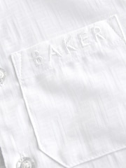 Baker by Ted Baker 100% Cotton Long Sleeve Grandad Collar Shirt - Image 3 of 6