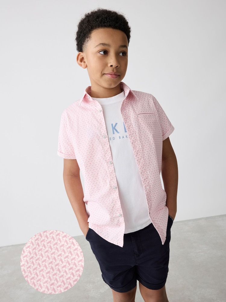 Baker by Ted Baker Purple Shirt And T-Shirt Set - Image 1 of 19 Baker by Ted Baker Purple Shirt And T-Shirt Set - Image 1 of 19