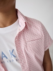 Baker by Ted Baker Purple Shirt And T-Shirt Set - Image 9 of 19