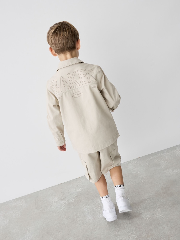 Piatră - Set cămașă tip jachetă și tricou Baker by Ted Baker - Image 3 of 13
