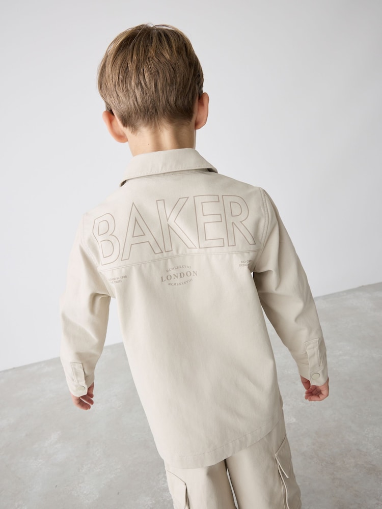 Piatră - Set cămașă tip jachetă și tricou Baker by Ted Baker - Image 4 of 13