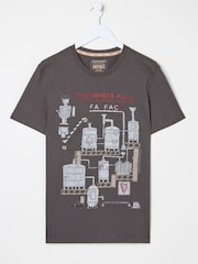 FatFace Washed Black Guinness Process 100% Cotton T-Shirt - Image 6 of 6