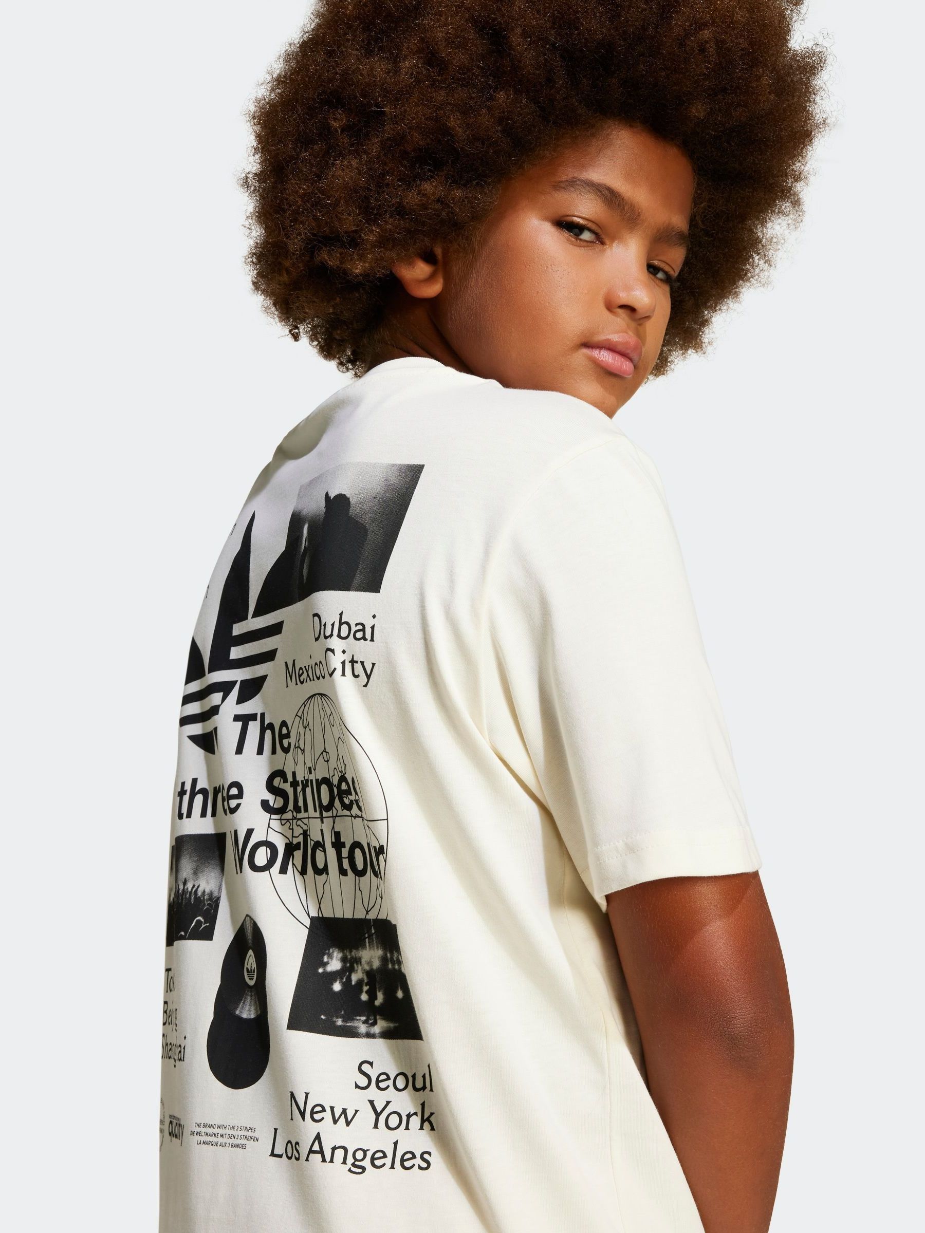 Buy adidas originals Cream Back Print Graphic 100% Cotton T-Shirt