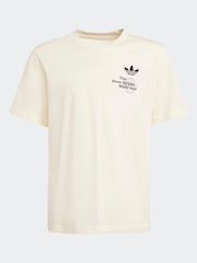 adidas originals Cream Back Print Graphic 100% Cotton T-Shirt - Image 5 of 5