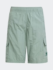 adidas Green Kids Originals Cargo Shorts - Image 6 of 6