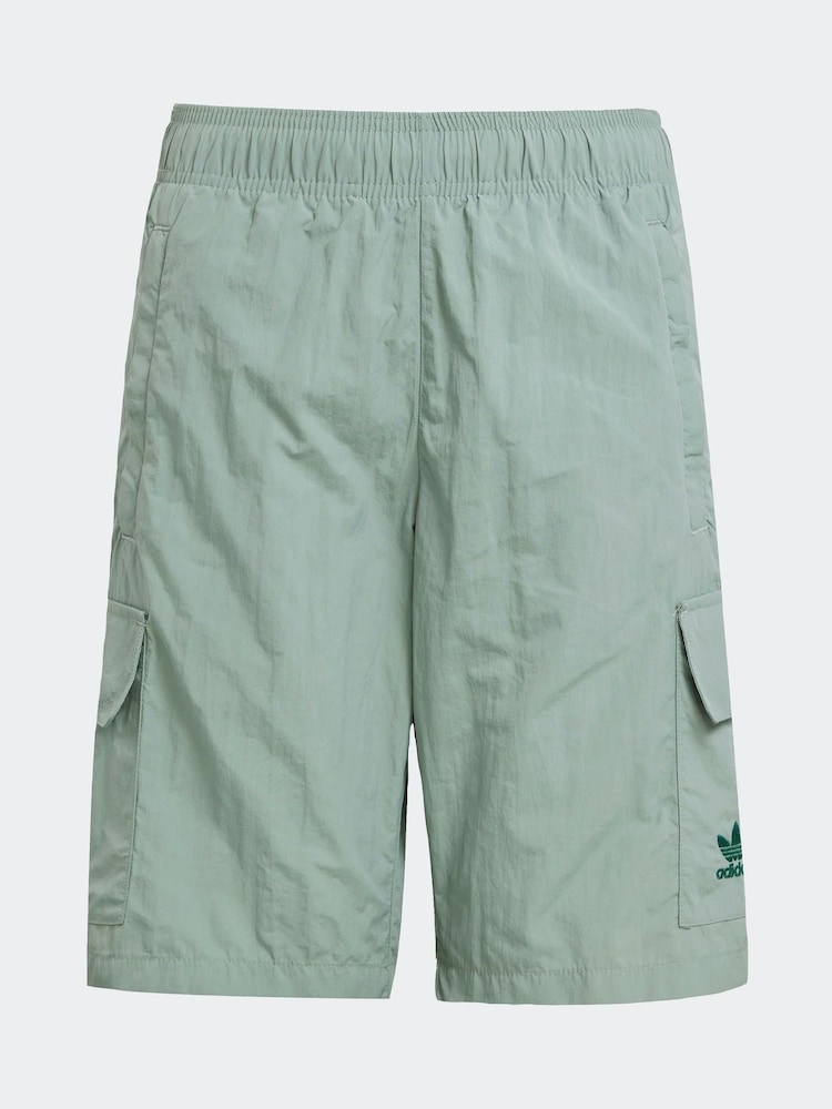 adidas Green Kids Originals Cargo Shorts - Image 6 of 6