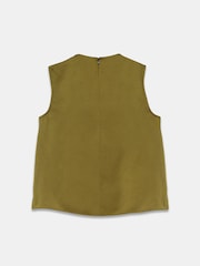 Mint Velvet Green Satin Cowl Neck Top - Image 8 of 8