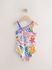 Estampado tropical multicolor - Bañador asimétrico (3-16 años) - Imagen 5 de 7