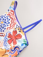 Estampado tropical multicolor - Bañador asimétrico (3-16 años) - Imagen 6 de 7