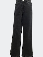 adidas Originals Black 3 Stripe Denim 100% Cotton Jeans - Image 10 of 10