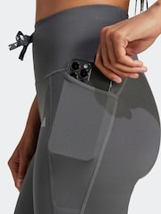 adidas Light Grey Running Essentials 7/8 Leggings - Image 6 of 7