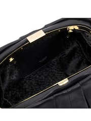Dune London Black Drapery Voluminous Clutch Bag - Image 3 of 5