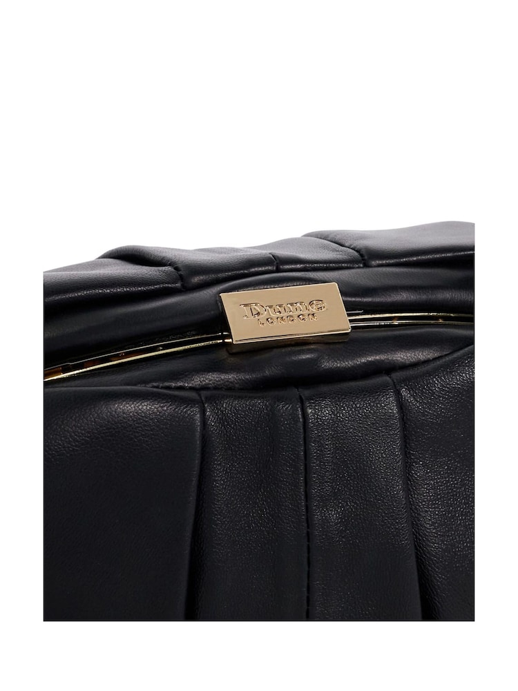Dune London Black Drapery Voluminous Clutch Bag - Image 5 of 5