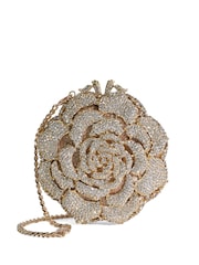 Dune London Gold Bling Hard Embellished Flow Bag - Image 1 of 5