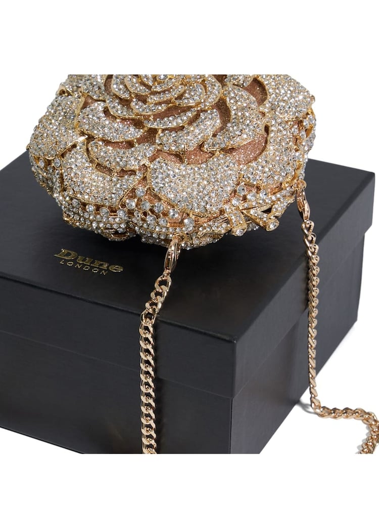 Dune London Gold Bling Hard Embellished Flow Bag - Image 5 of 5