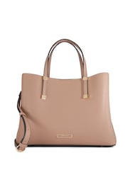 Dune London Brown Dorry Large Unlined Tote Bag - Image 1 of 5
