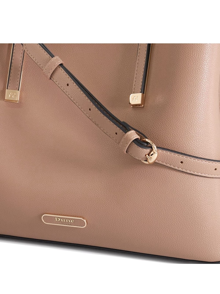 Dune London Brown Dorry Large Unlined Tote Bag - Image 3 of 5