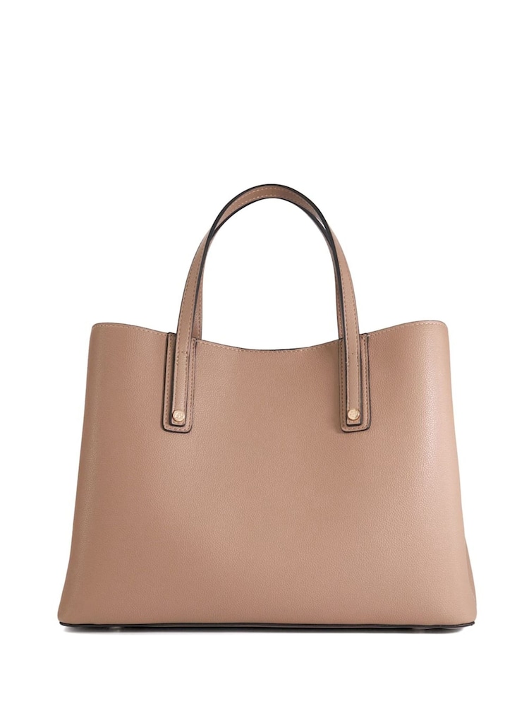 Dune London Brown Dorry Large Unlined Tote Bag - Image 4 of 5