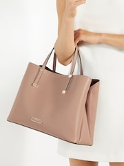 Dune London Brown Dorry Large Unlined Tote Bag - Image 5 of 5