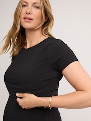 Negro - Maternity Nursing Shelf Dress - Imagen 5 de 10
