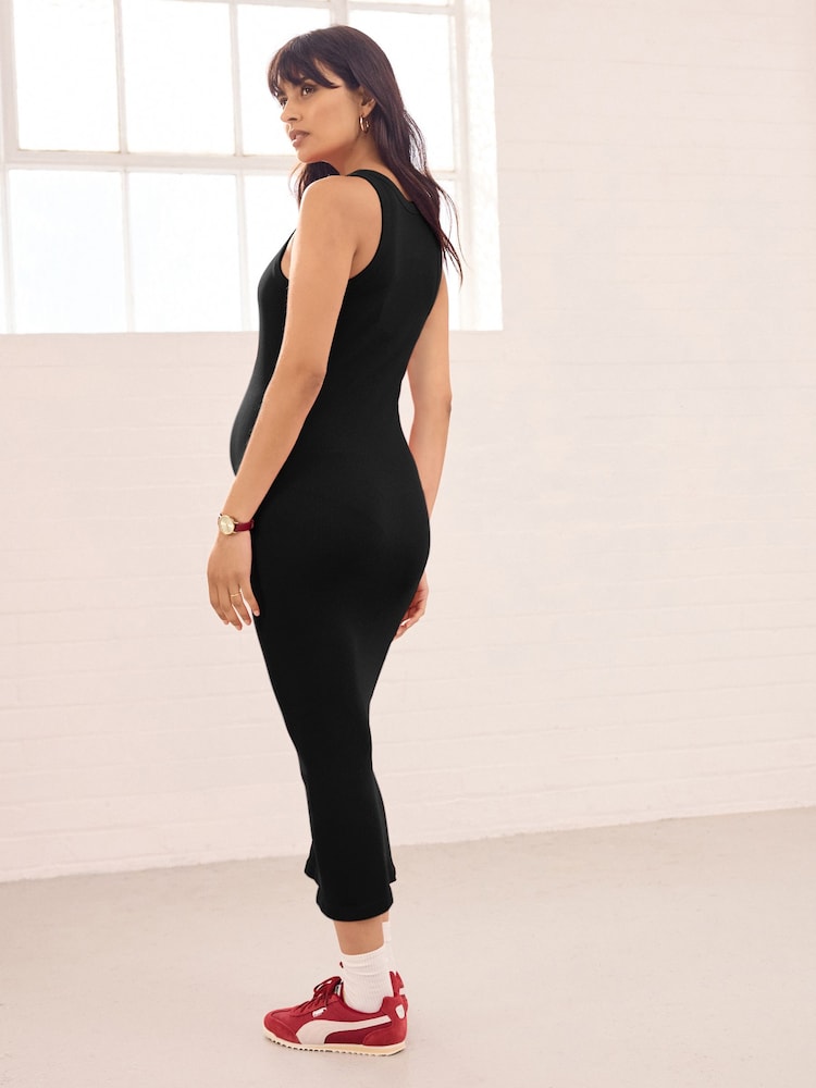 Red and Black Maternity Seamless Dresses 2 Pack - Image 5 of 11