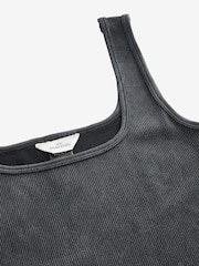 Charcoal Grey Maternity Square Neck Seamless Dress - Image 8 of 9