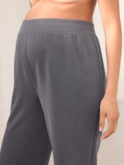 Charcoal Grey Maternity Soft Touch Wide Leg Joggers - Image 4 of 8