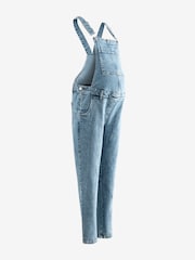 Dark Blue Maternity Denim Dungaree - Image 7 of 9