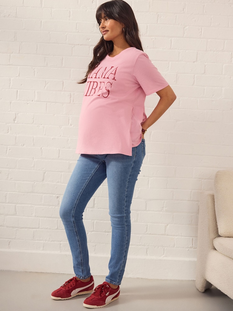 Dunkelblau - Umstandsmode Skinny-Jeans - Bild 2 von 9