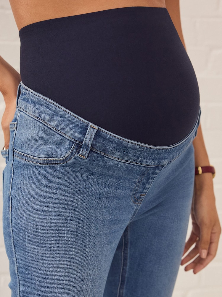 Dark Blue Maternity Skinny Jeans - Image 5 of 9