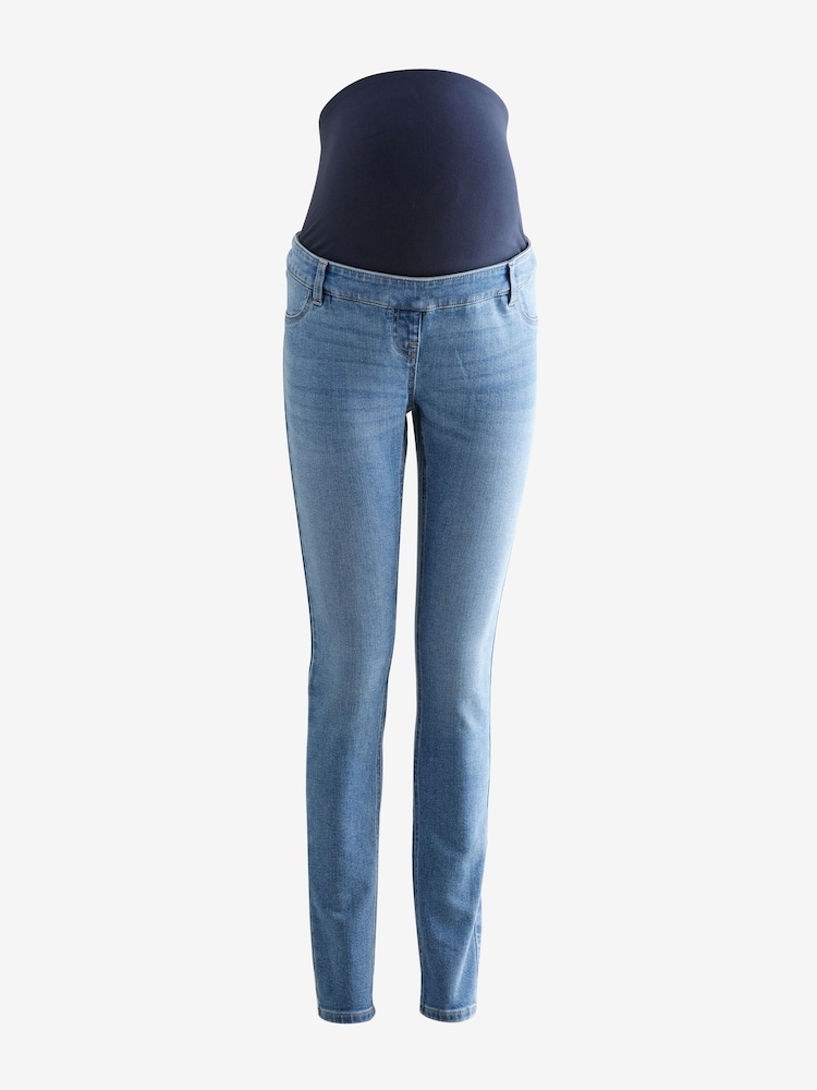 Dark Blue Maternity Skinny Jeans - Image 6 of 9