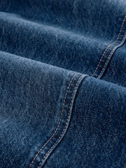 Dunkelblau - Jeans mit weitem Bein, 100 % Baumwolle (Umstandsmode) - Bild 8 von 9