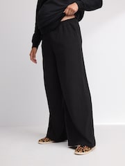 Noir - Pantalons de maternité à jambes larges - Image 2 de 8