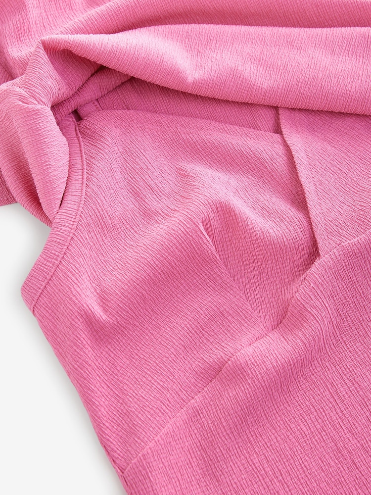 Pink Maternity Nursing Shelf Dress - Image 8 of 9