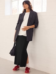 Black Maternity Jersey Maxi Skirt - Image 1 of 8