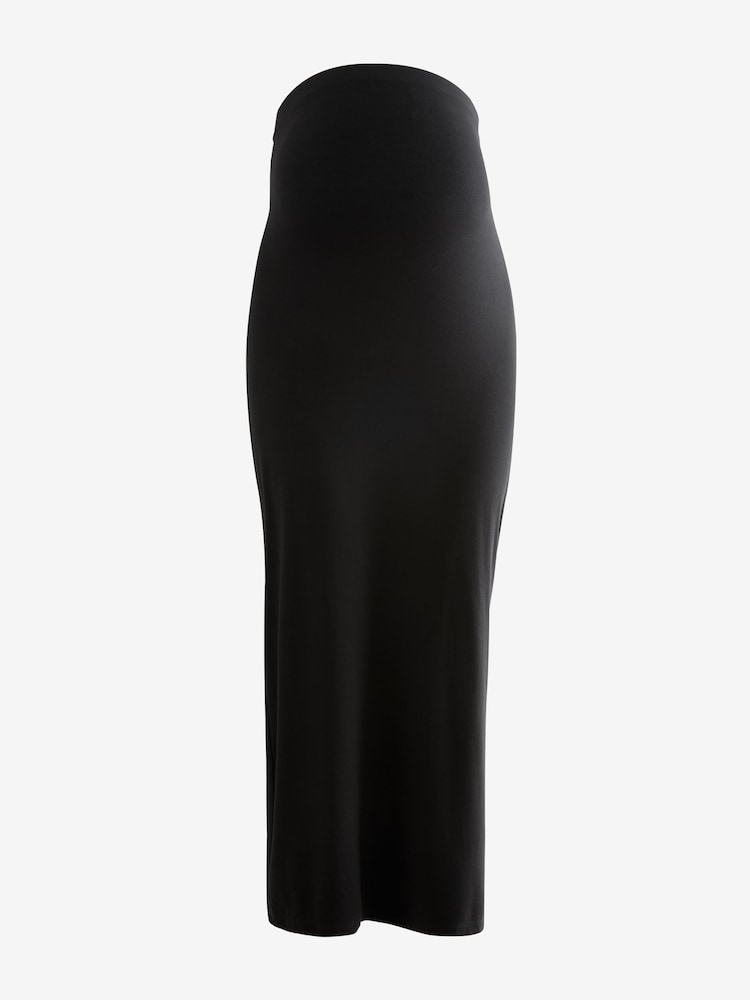 Black Maternity Jersey Maxi Skirt - Image 5 of 8