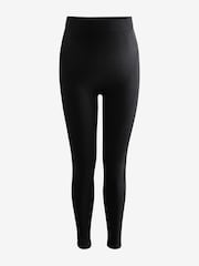 Black Maternity Ribbed Seamless Leggings - Image 6 of 8