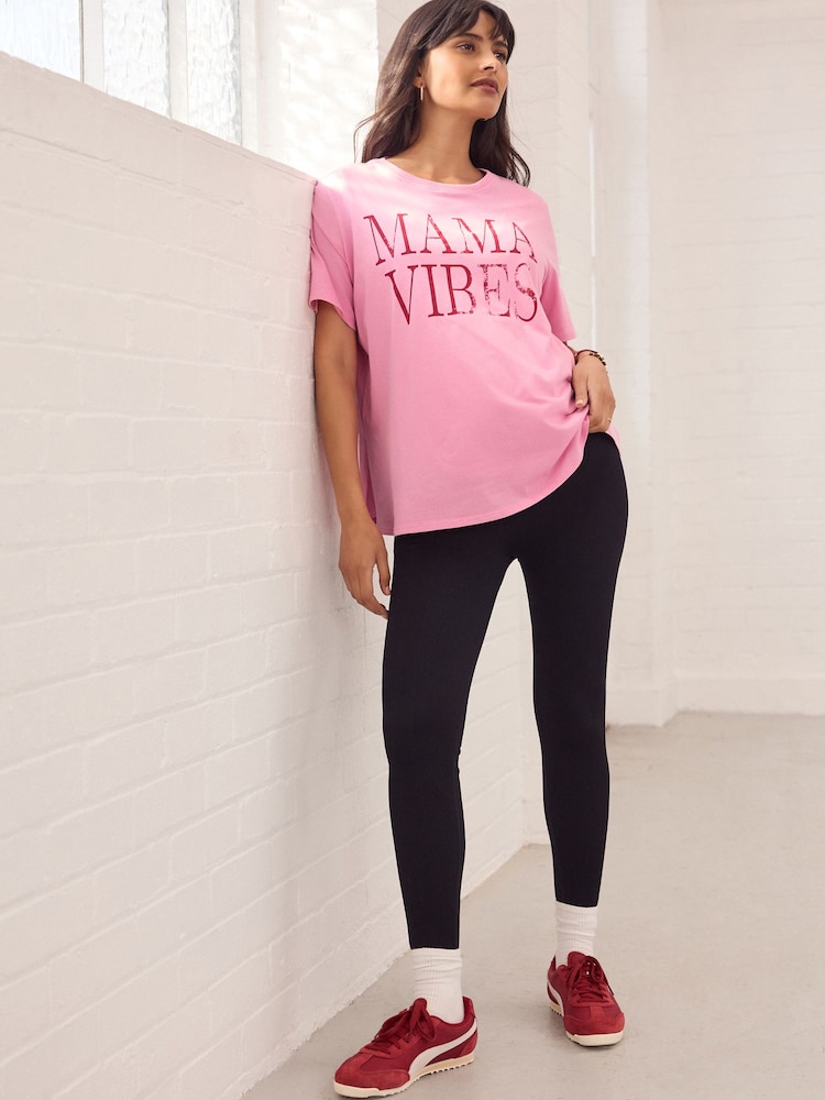 Розовый - Maternity Nursing 100% Cotton T-Shirt - Изображение 2 11