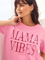 Розовый - Maternity Nursing 100% Cotton T-Shirt - Изображение 5 11