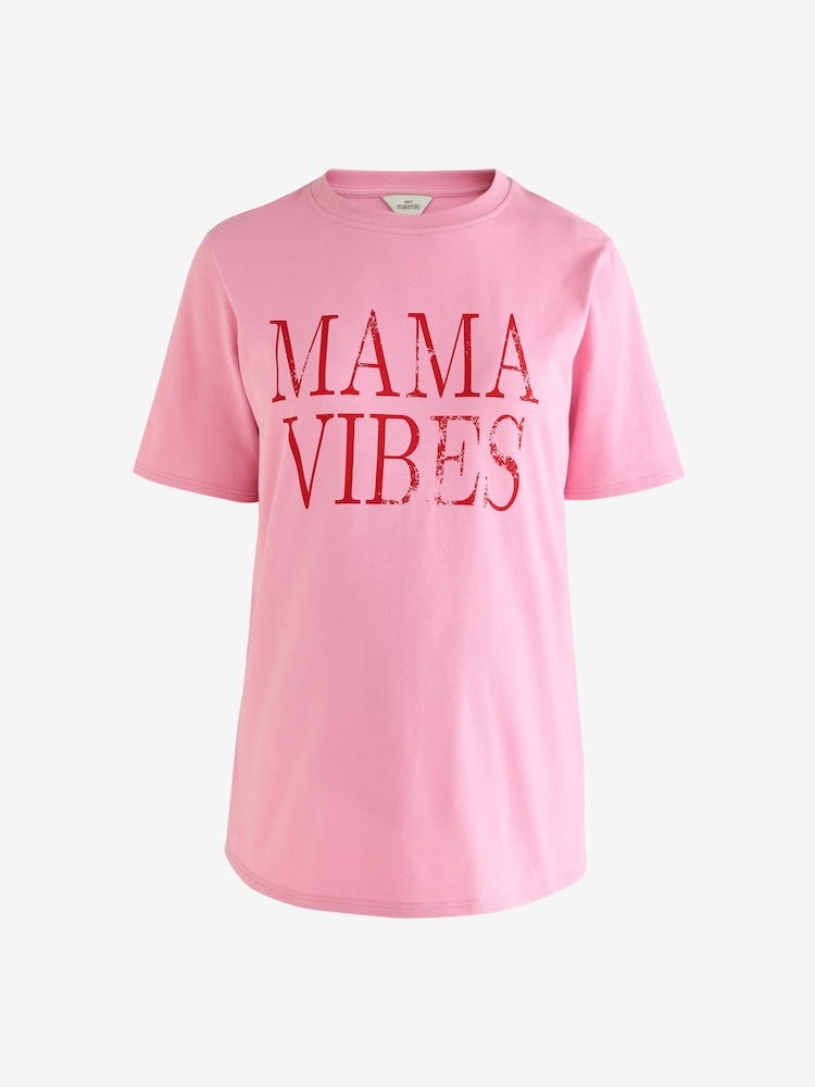 Rose - Maternité Allaitement 100T-shirt en coton - Image 7 of 11