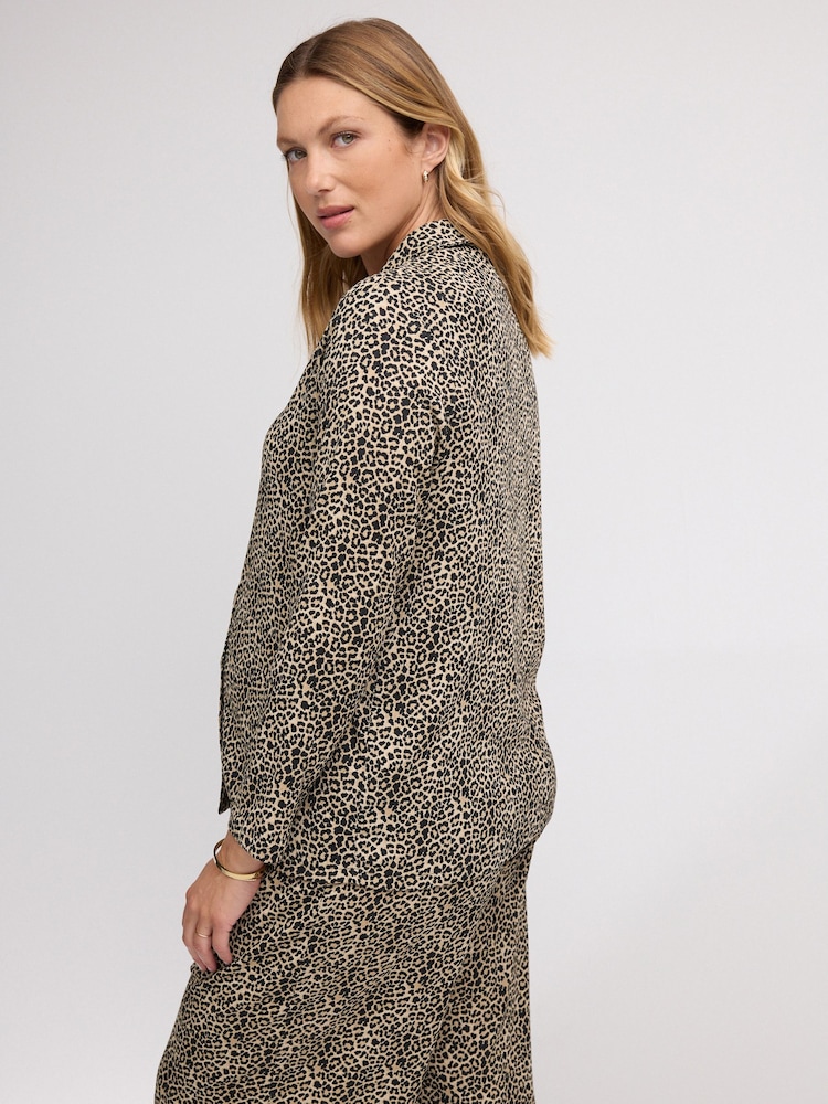 Animal Print Maternity Shirt - Image 3 of 9