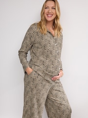 Animal Print Maternity Shirt - Image 4 of 9