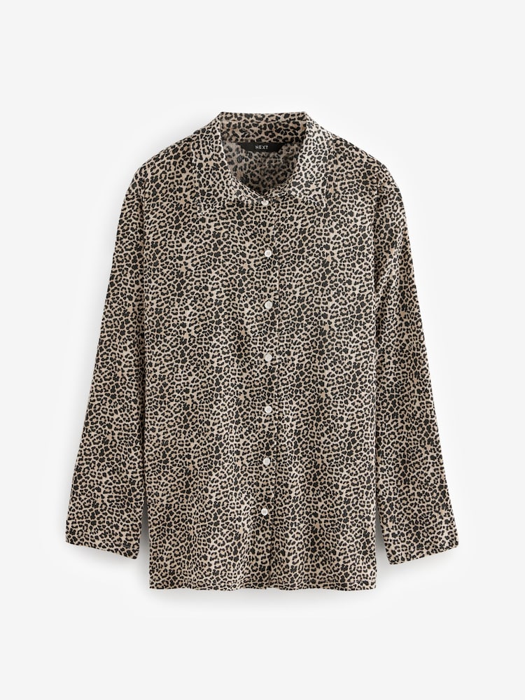 Animal Print Maternity Shirt - Image 7 of 9
