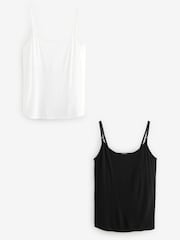 Black/White Maternity Nursing Vests 2 Pack - Image 1 of 11